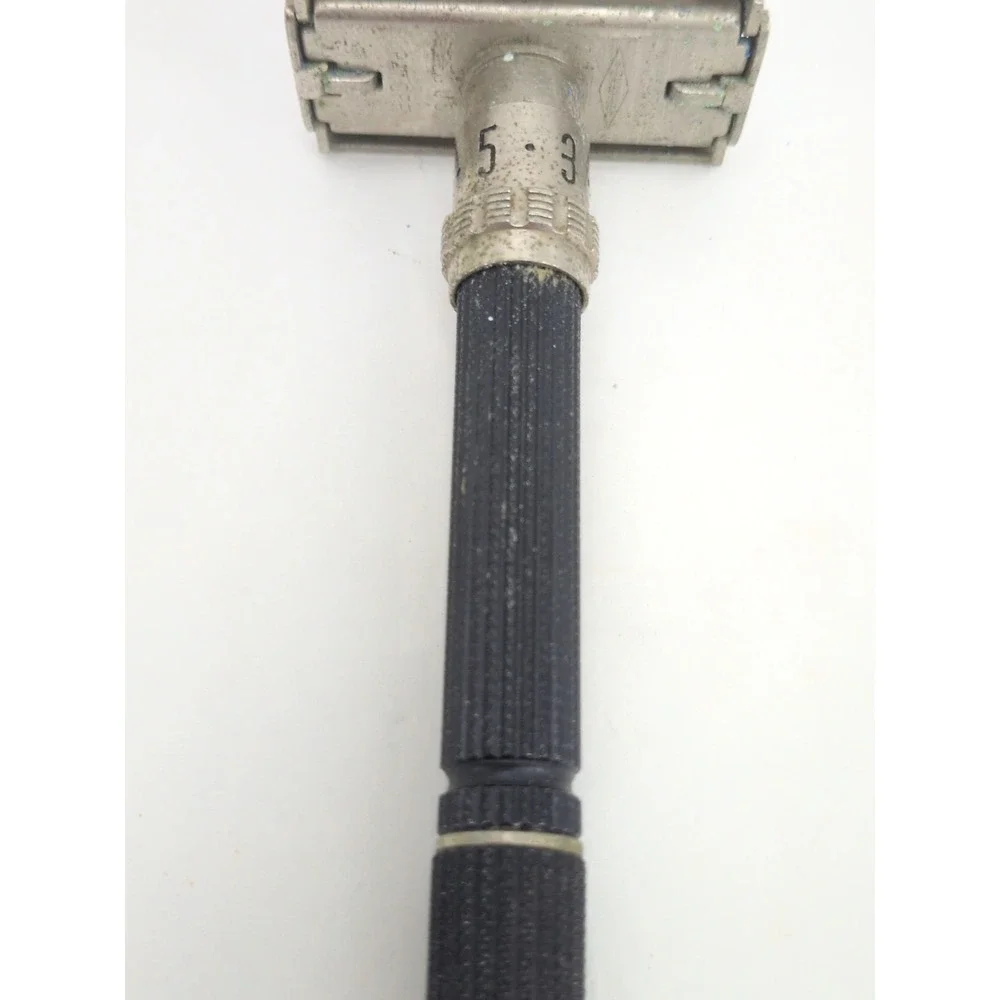 1969 Gillette Super Adjustable Black Beauty O4 Vintage Safety Razor